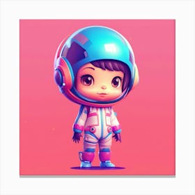 Little Astronaut Canvas Print