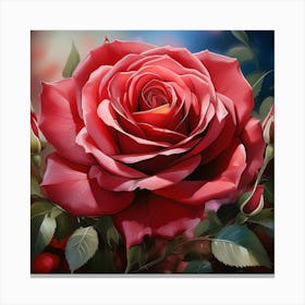 Red Rose 13 Canvas Print