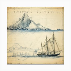 探検の航海 Voyage Of Exploration (I) Canvas Print