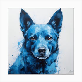 Blue Dog Canvas Print