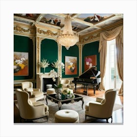 Grand Living Room Canvas Print