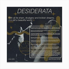 Desiderata Canvas Print