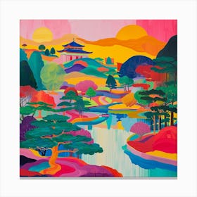 Colourful Gardens Katsura Imperial Villa Japan 3 Canvas Print