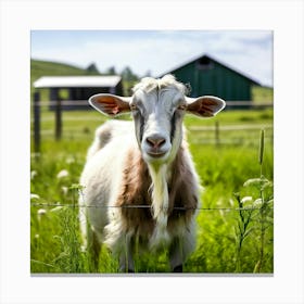 Goat On A Farm 1 Canvas Print