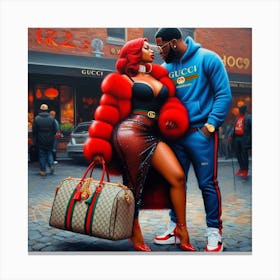 Gucci Couple Canvas Print