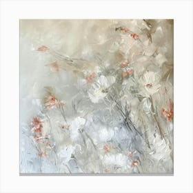 White Flowers 6 Canvas Print