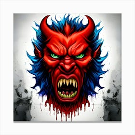 Devil Head 19 Canvas Print