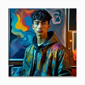 Portrait Of A Young Man Canvas Print