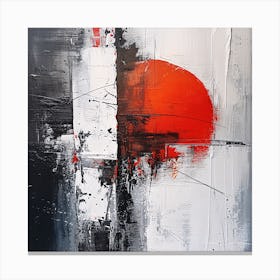 Crimson Emergence Canvas Print