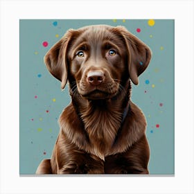 Chocolate Labrador Retriever 3 Canvas Print