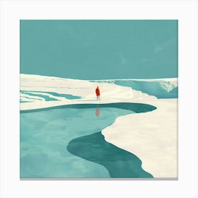 A Pamukkale In Turkey Minimal Illustration 1720349382 3 Canvas Print