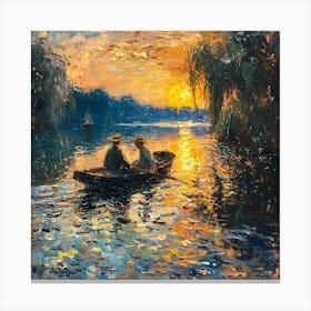 Claude Monet - Sunset Canvas Print