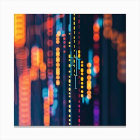 Blurred Lights In The City Canvas Print