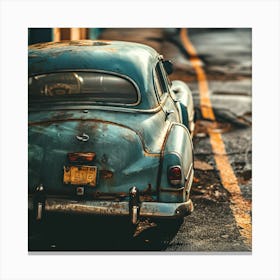 Old Rusty Car Canvas Print