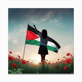 Palestine Flag Canvas Print