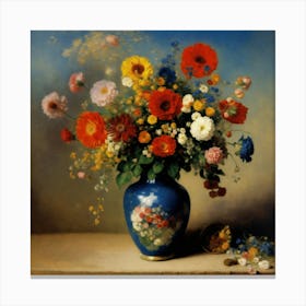 Flowers 8k Resolution Concept Art By Gustave More Canvas Print