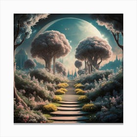 Path To The Moon Canvas Print