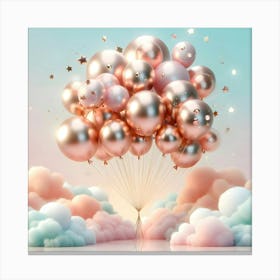 Balloons In The Sky 1 Canvas Print