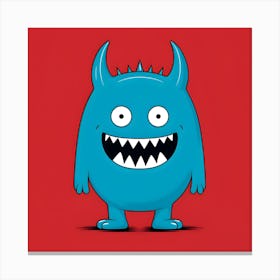 Blue Monster Canvas Print