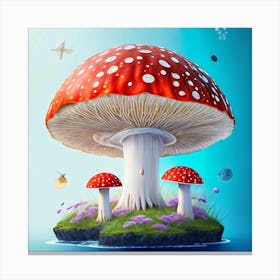 Mushroom Island Canvas Print