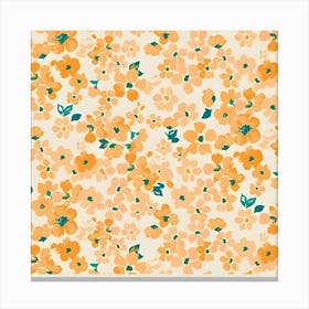 Orange Flowers 1 Canvas Print