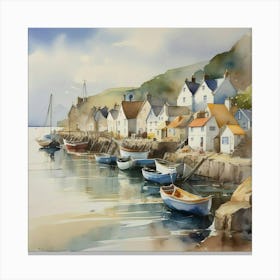 Village shore Canvas Print