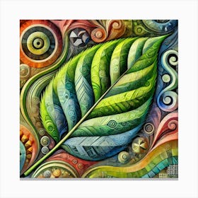 Abstract Leaf Canvas Print