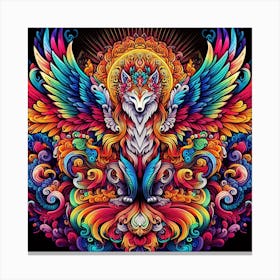 Psychedelic Phoenix Canvas Print