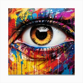 Colorful Eye 2 Canvas Print