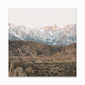 Snowy California Mountains Canvas Print