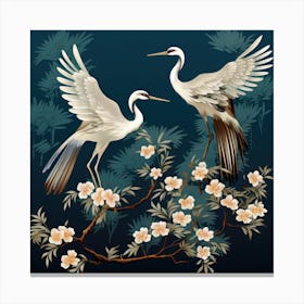 Chinese Cranes 1 Canvas Print