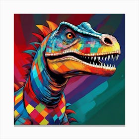 Bold dinosaur Canvas Print