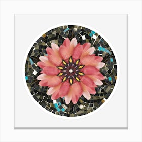 Mosaic Flower 2 Canvas Print