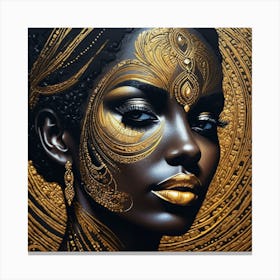Golden Woman 1 Canvas Print