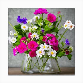 Flowers In A Single Vase Canvas Print