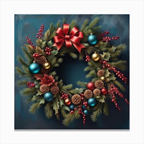 Christmas Wreath Canvas Print