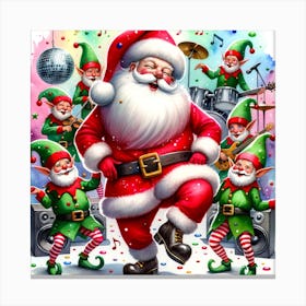 Santa Claus S Present Of Peace 14 Canvas Print