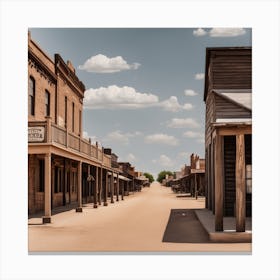 Old West Town Canvas Print