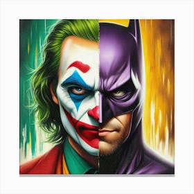 Batman And Joker 4 Canvas Print