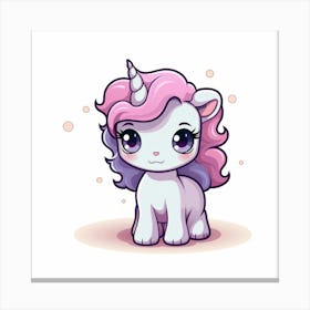 Cute Unicorn 501 Canvas Print