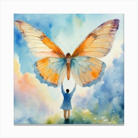 Butterfly In The Sky Canvas Print