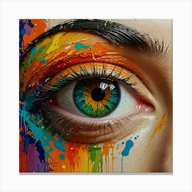 Colorful Eye 2 Canvas Print