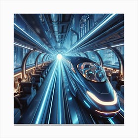 Futuristic Train Canvas Print