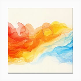 Abstract Watercolor Painting 21 Canvas Print