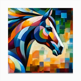 Colorful Horse Painting 4 Canvas Print