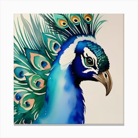 Peacock Art Canvas Print