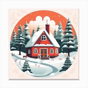 House In The Woods Canvas Print