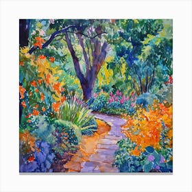 Path In The Garden Canvas Print