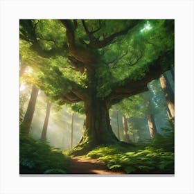 Tree In The Forest 1 Canvas Print