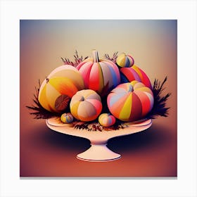 Thanksgiving Pumpkins Canvas Print